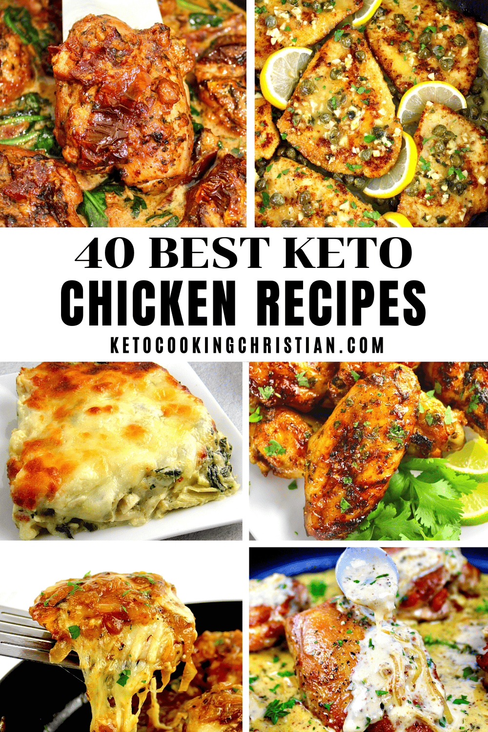 40 Best Keto Chicken Recipes pin