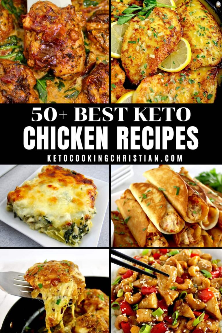 50+ Best Keto Chicken Recipes pin
