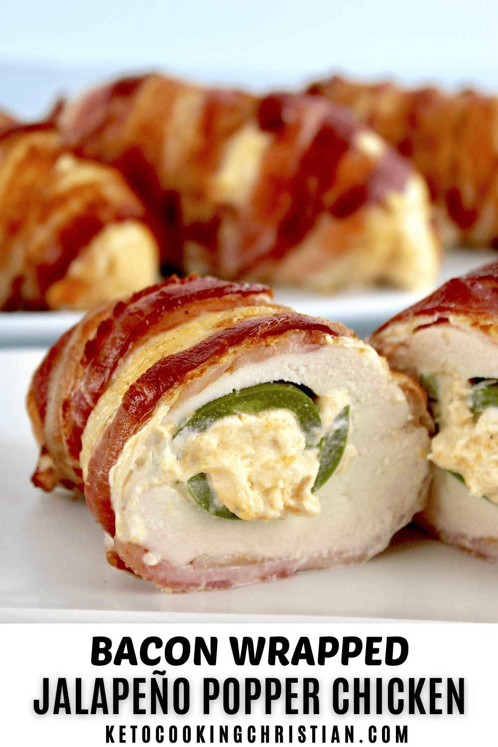 Bacon Wrapped Jalapeño Popper Chicken pin