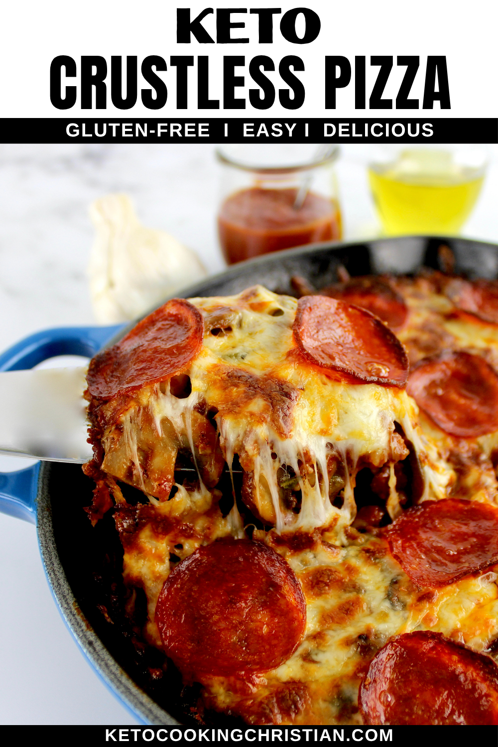 Keto Crustless Pizza pin