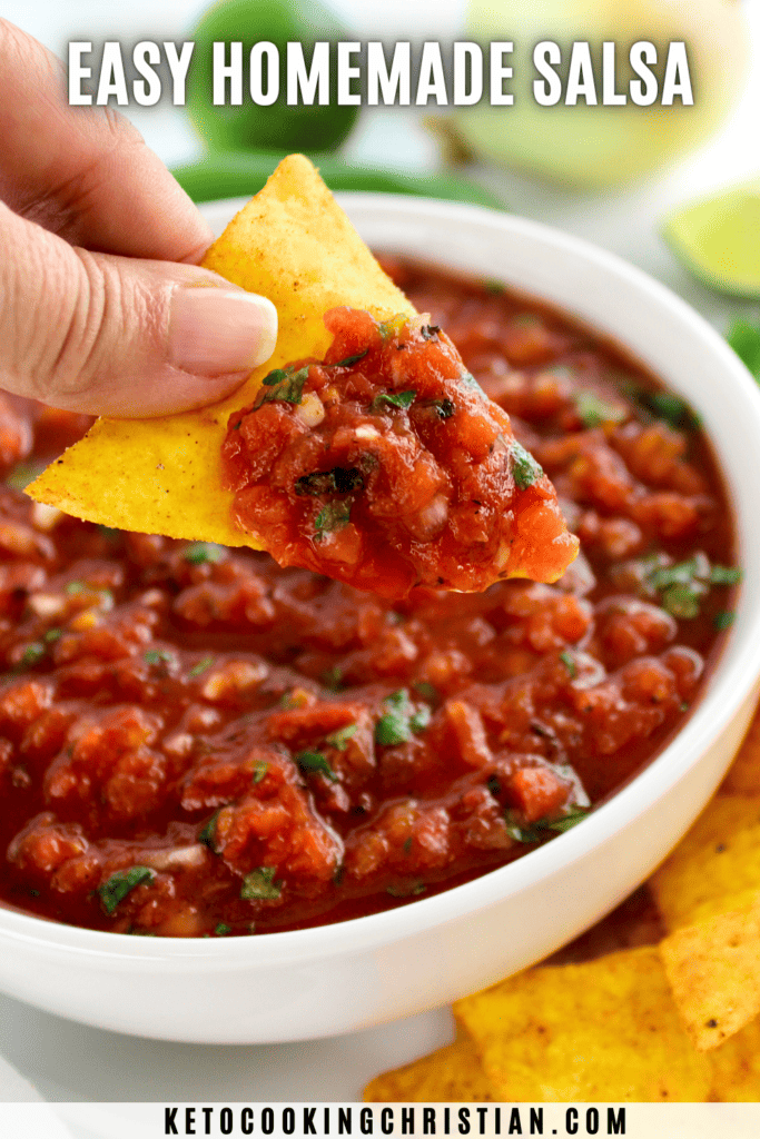 Easy Homemade Salsa - Keto Cooking Christian