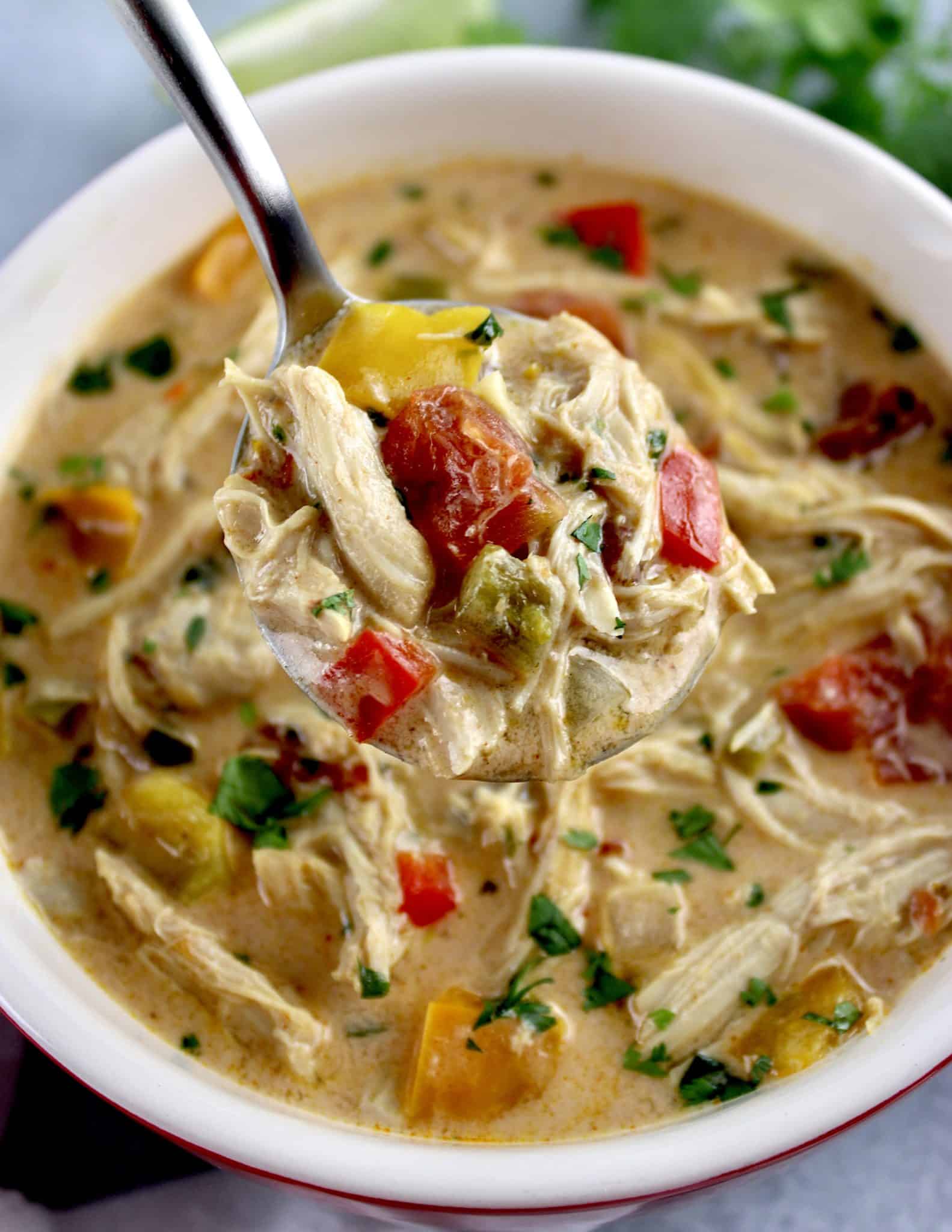 Slow Cooker Chicken Fajita Soup Keto Cooking Christian