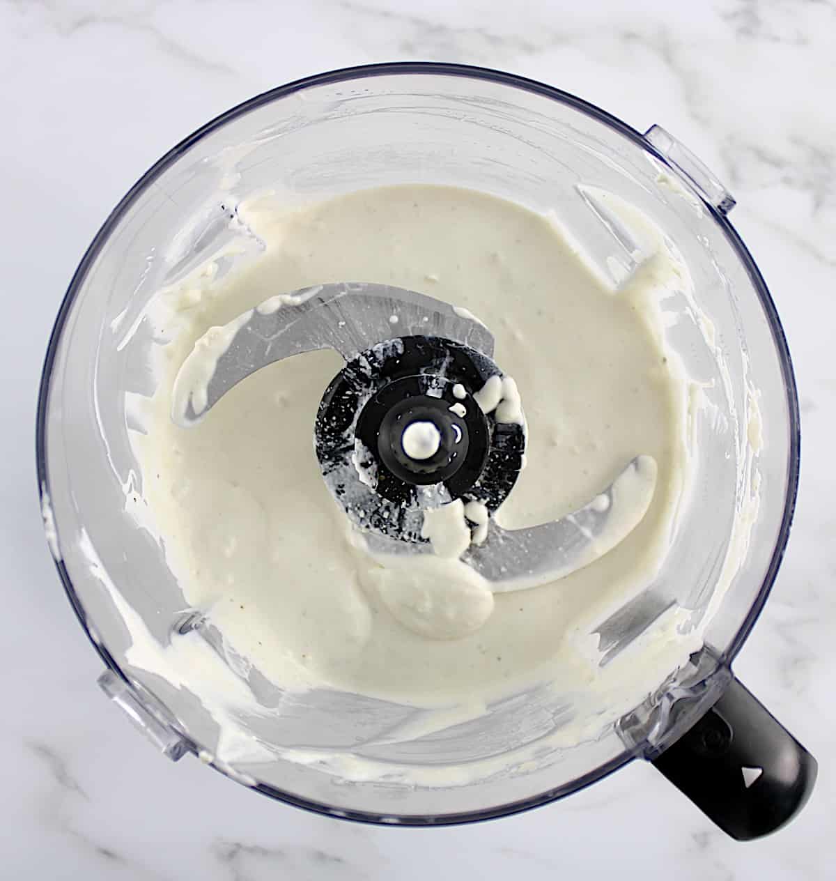 Keto Blue Cheese Dressing in food processor