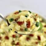 Jalapeño Popper Egg Salad in spoon