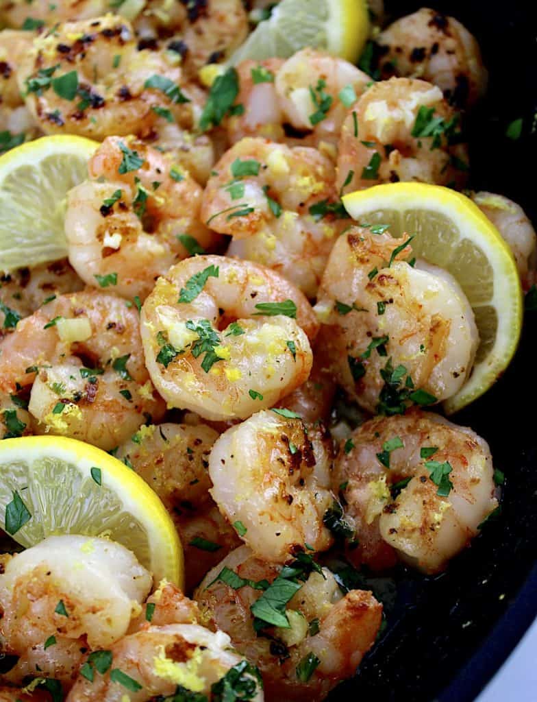 Shrimp Scampi with Cauliflower Rice - Keto Cooking Christian