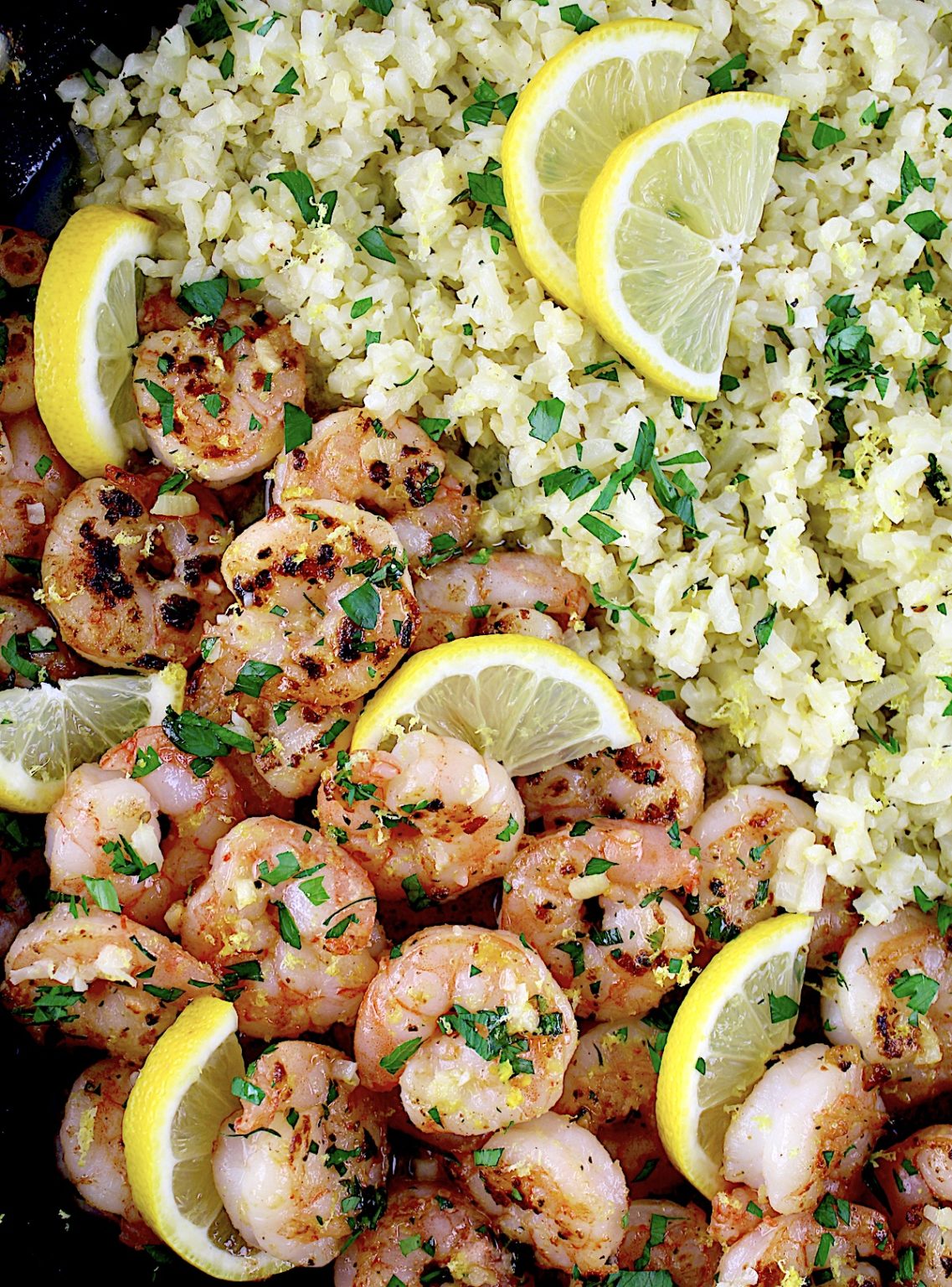 Shrimp Scampi with Cauliflower Rice - Keto Cooking Christian