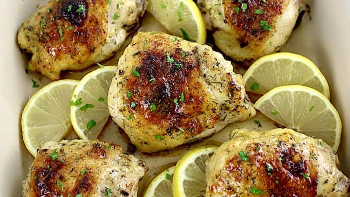 Baked Chicken Thighs - Keto Cooking Christian