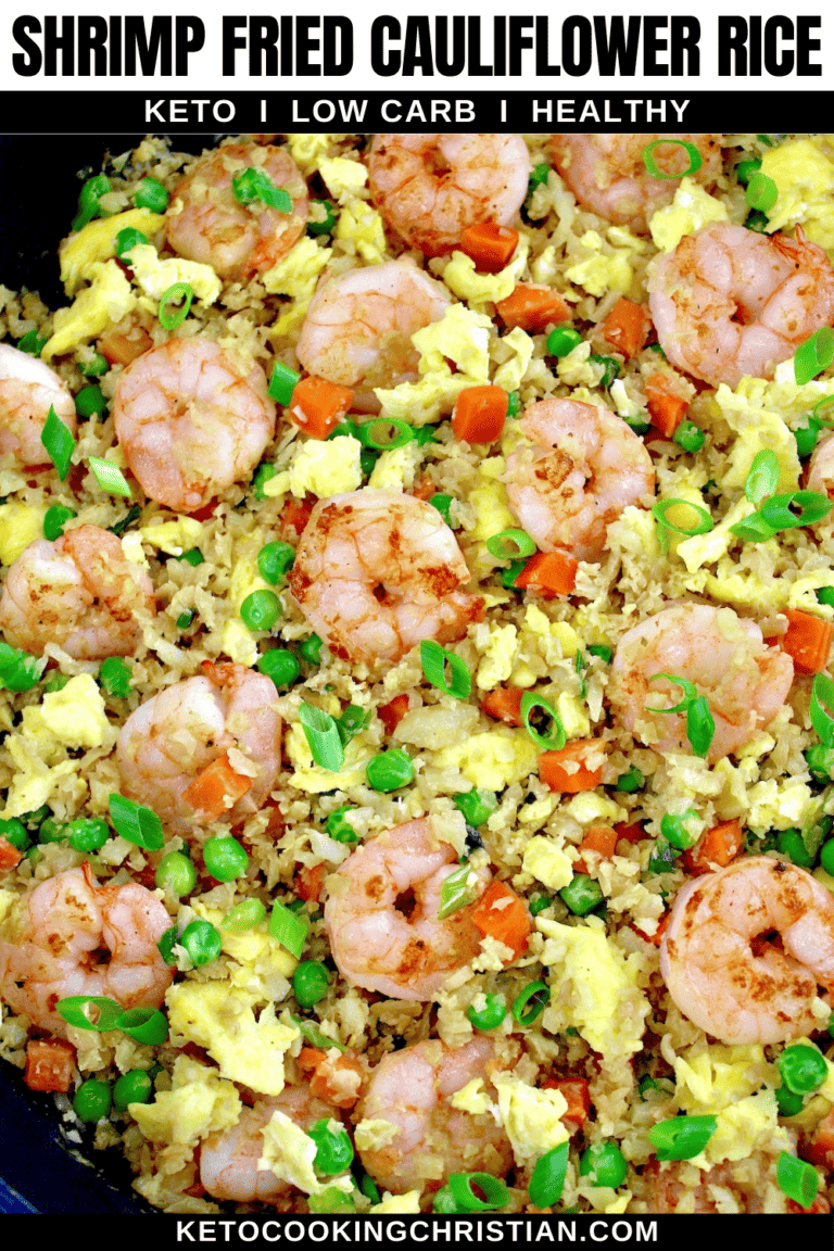 Christian Rice Rice Shrimp Cauliflower Fried Rice - Keto Cooking Christian