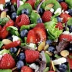 closeup of Triple Berry Salad