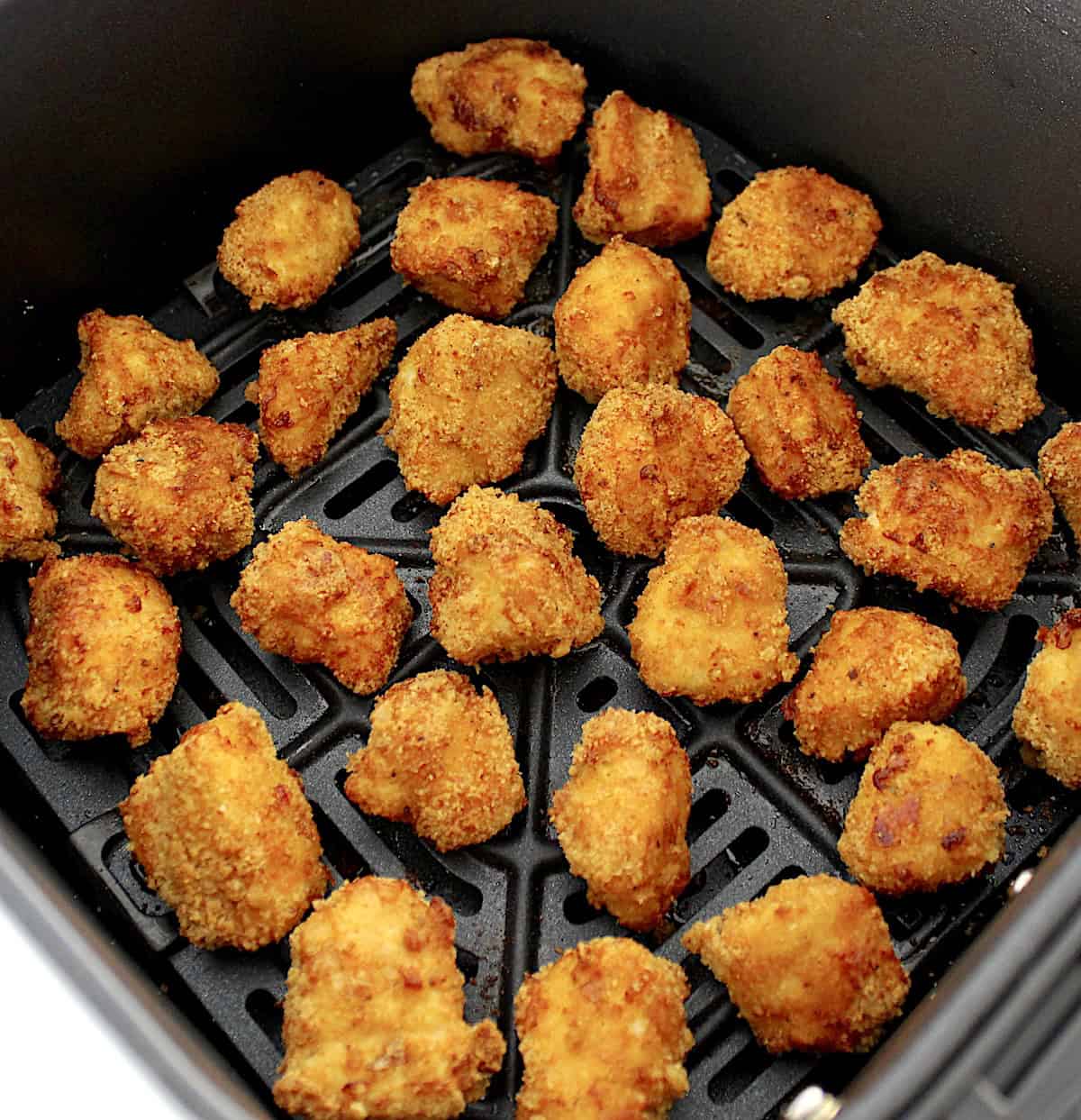 Air Fryer Chicken Nuggets in air fryer basket