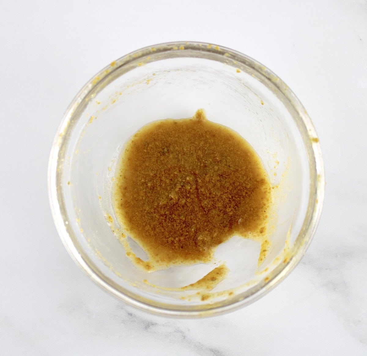 vegetable bouillon in glass bowl