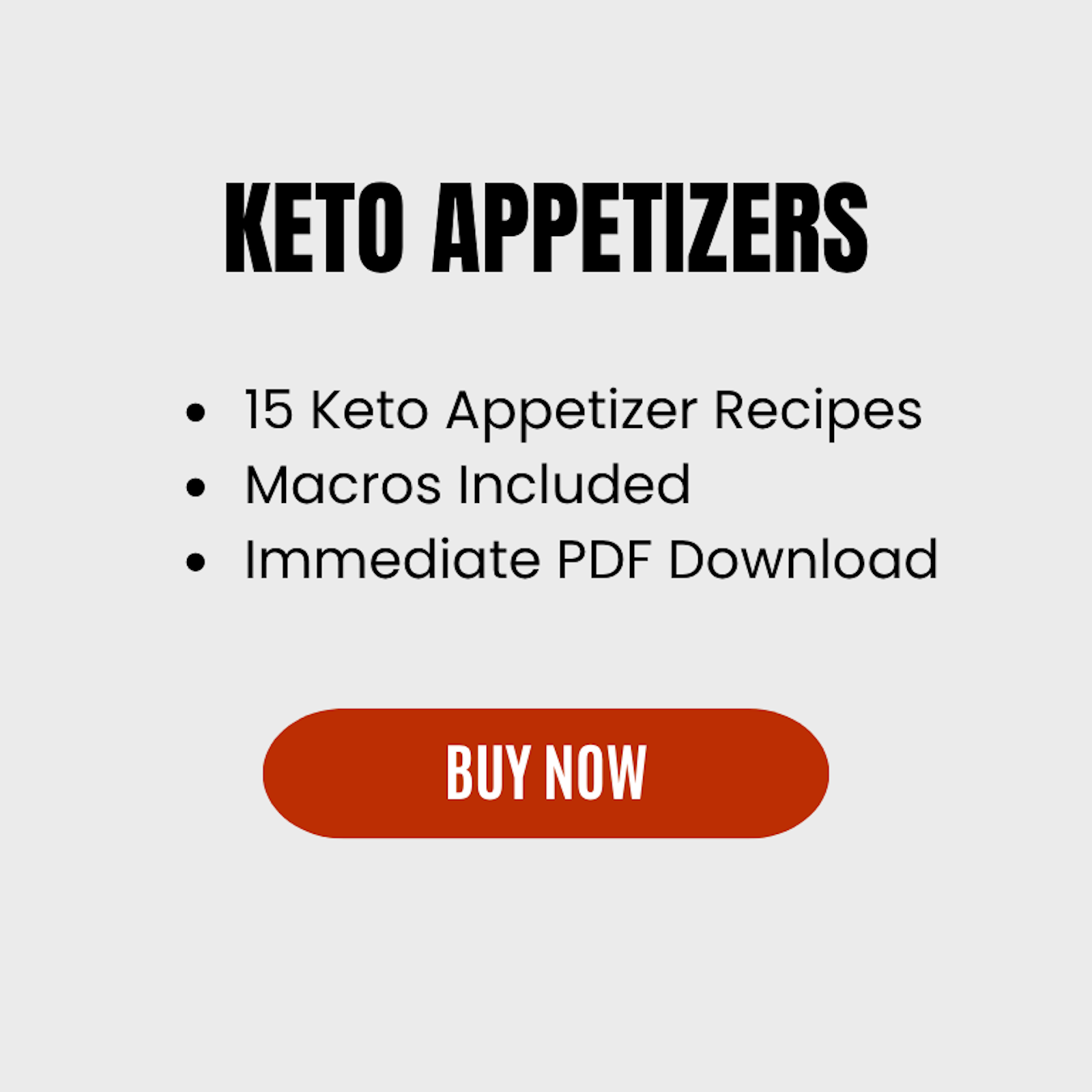 Keto Appetizers eBook buy now