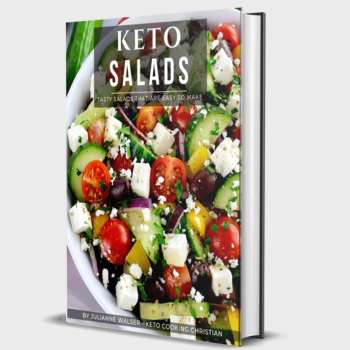 Keto Salads block ebook cover