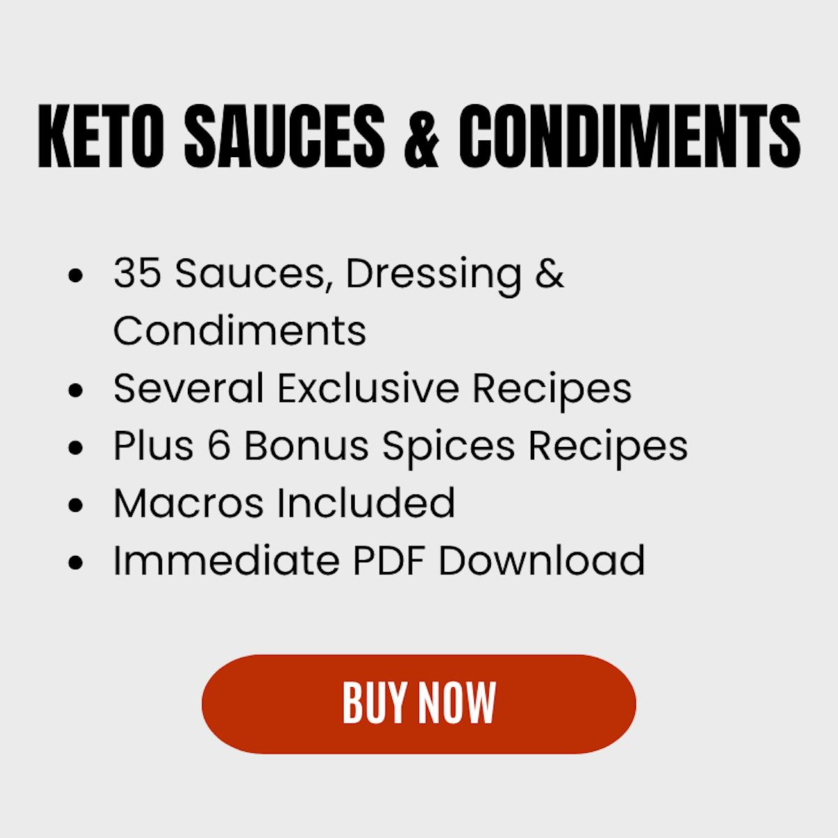 Keto Sauces eBook buy now