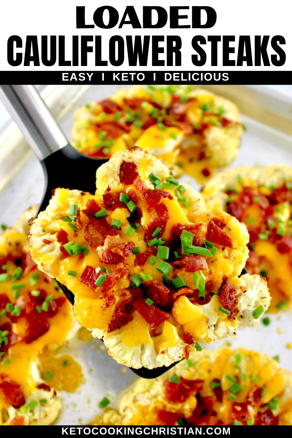 Loaded Cauliflower Steaks pin
