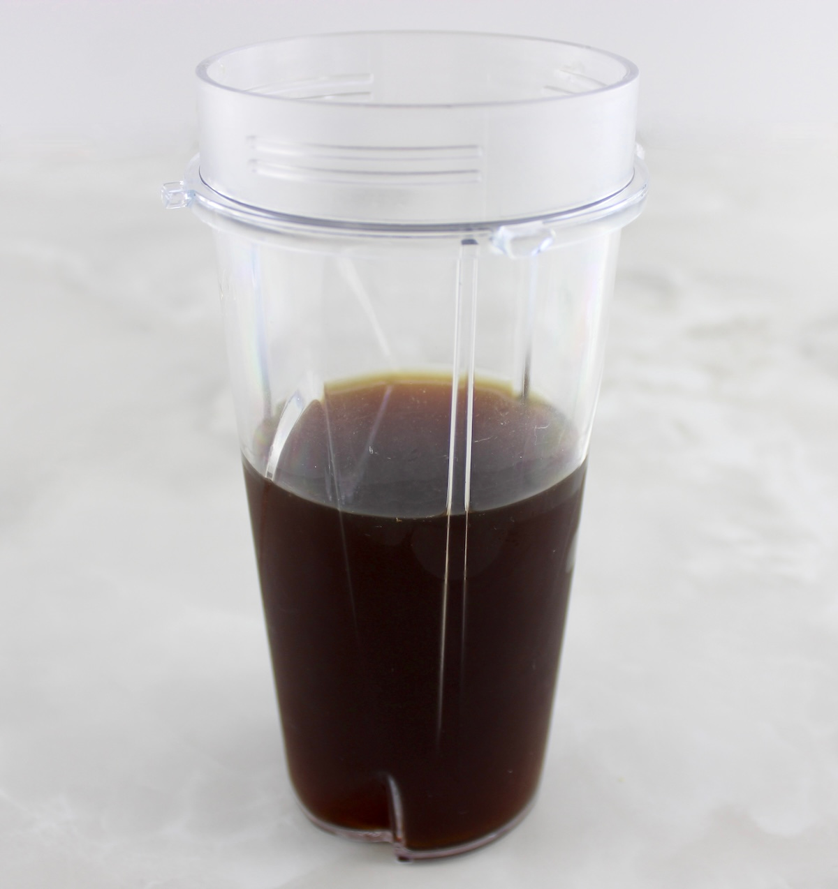 coffee in bullet blender cup