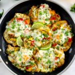 overhead view of Fiesta Chicken Skillet