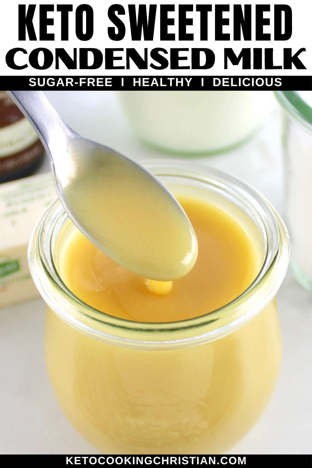 Keto Sweetened Condensed Milk pin