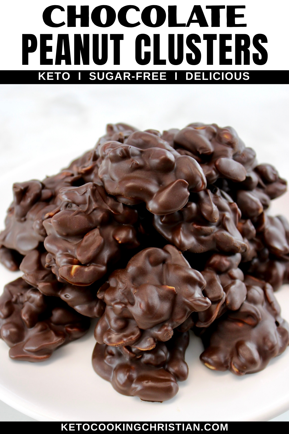 Chocolate Peanut Butter Clusters pin