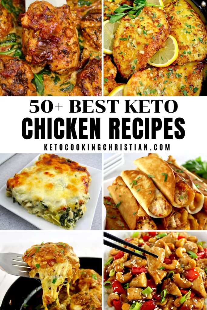 50+ Best Keto Chicken Recipes pin