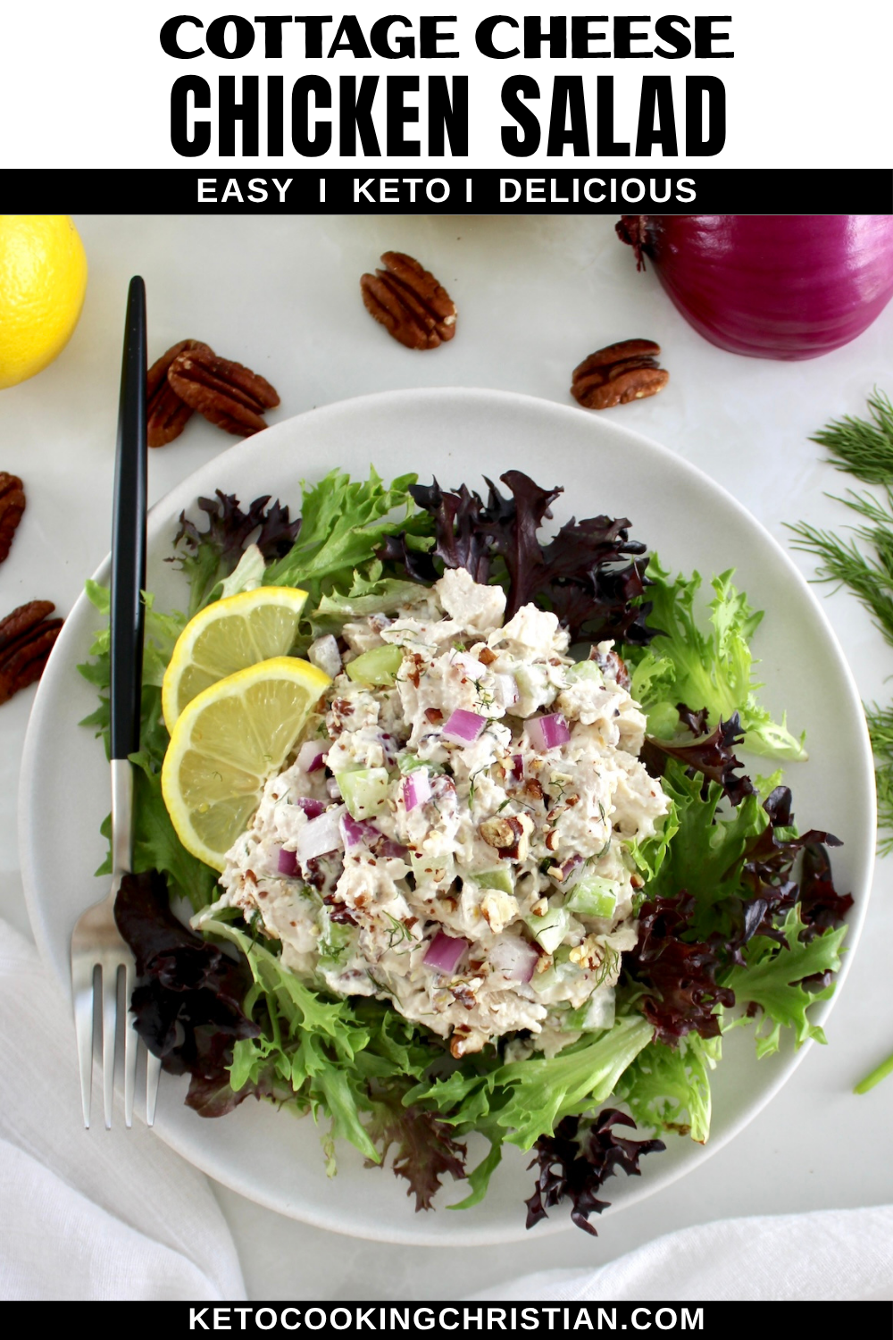 Cottage Cheese Chicken Salad pin