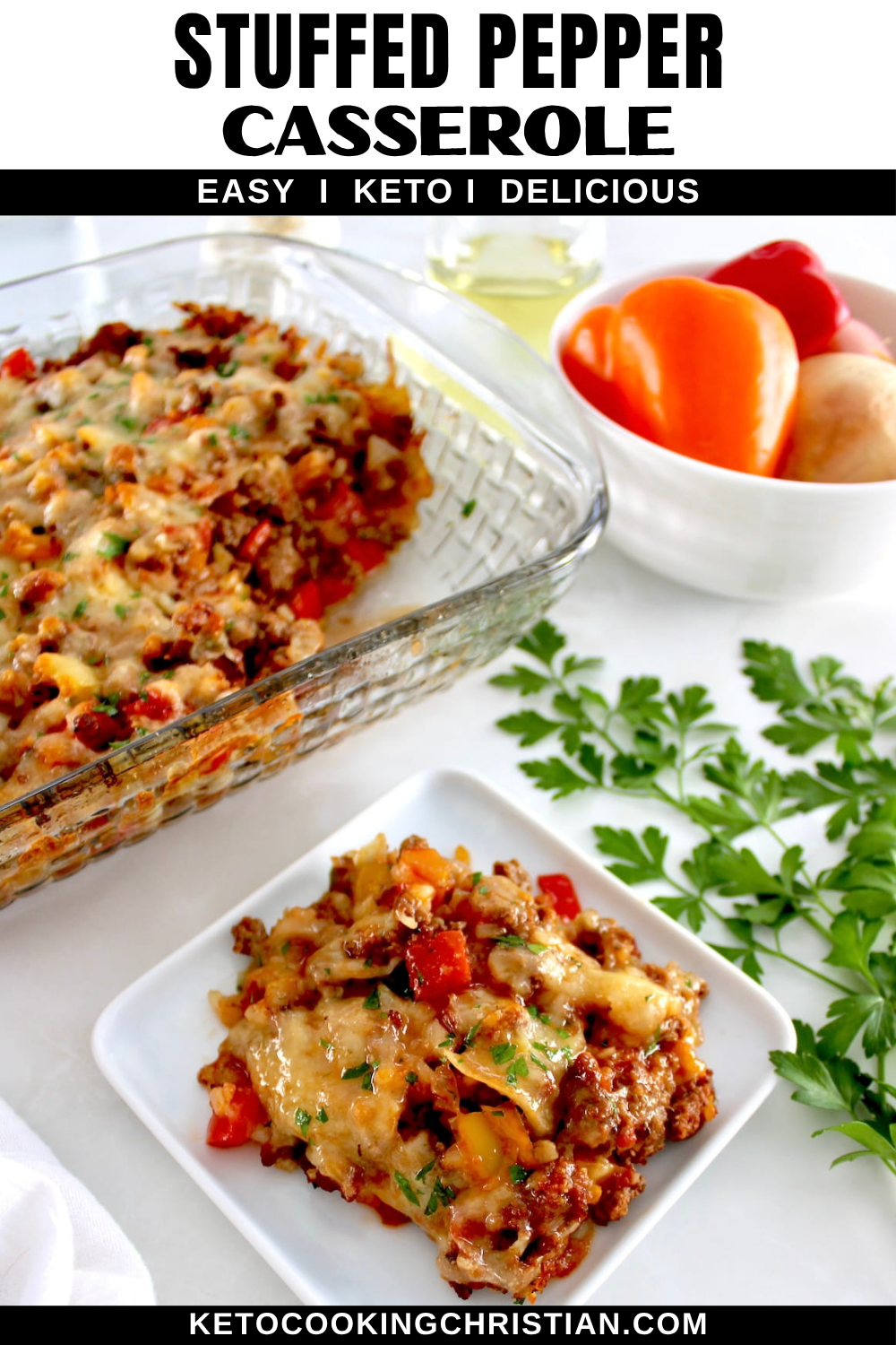 Stuffed Pepper Casserole pin