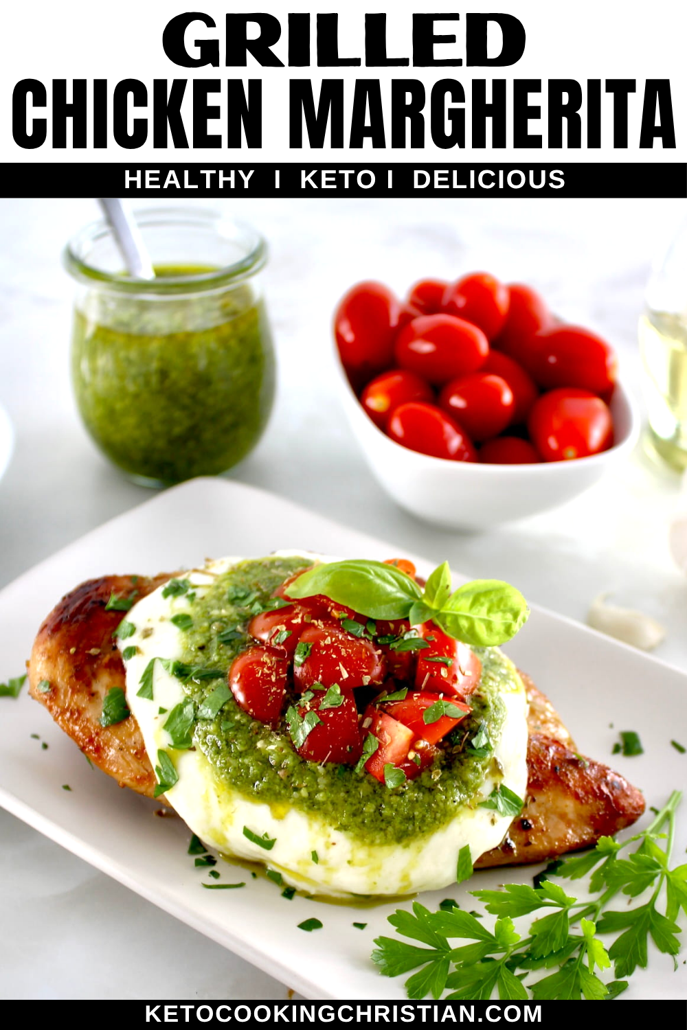 Grilled Chicken Margherita pin