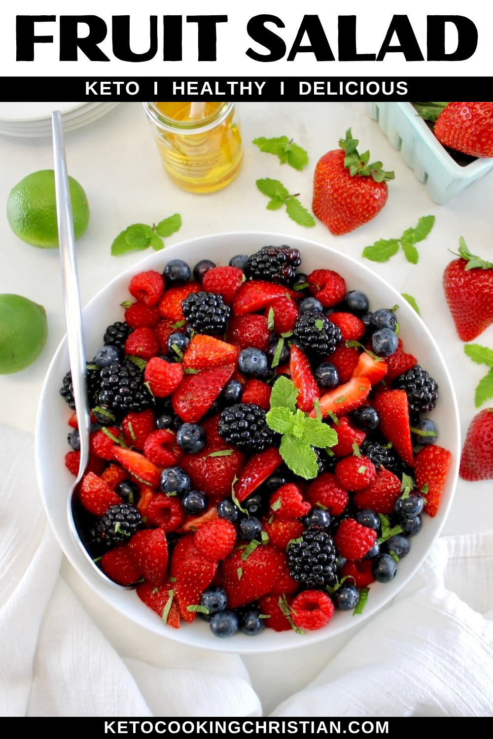 Keto Fruit Salad pin
