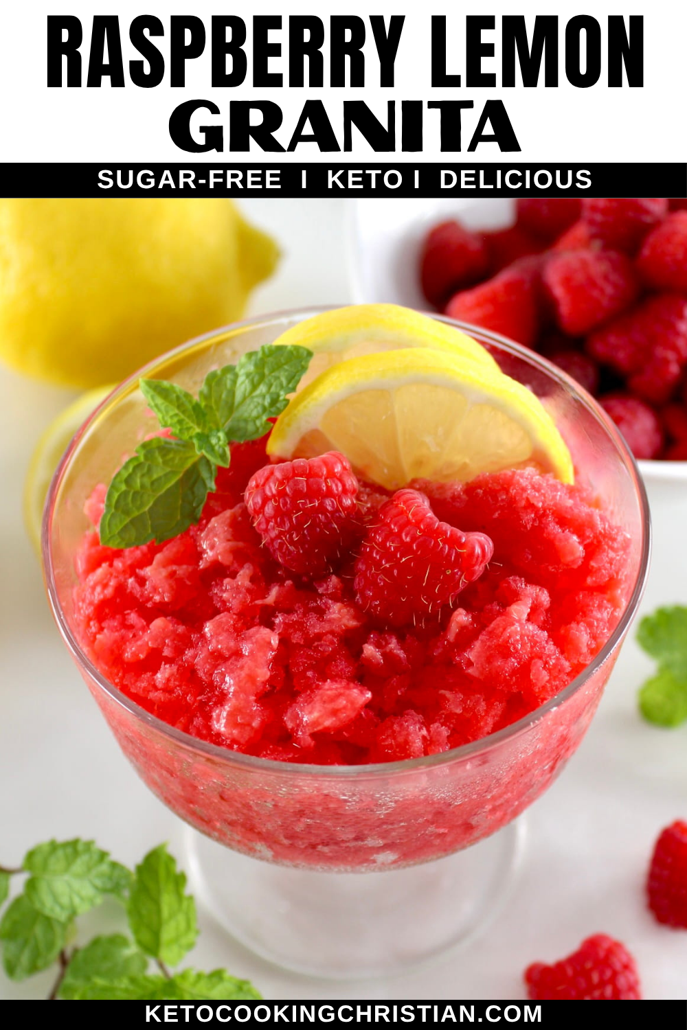 Raspberry Lemon Granita pin