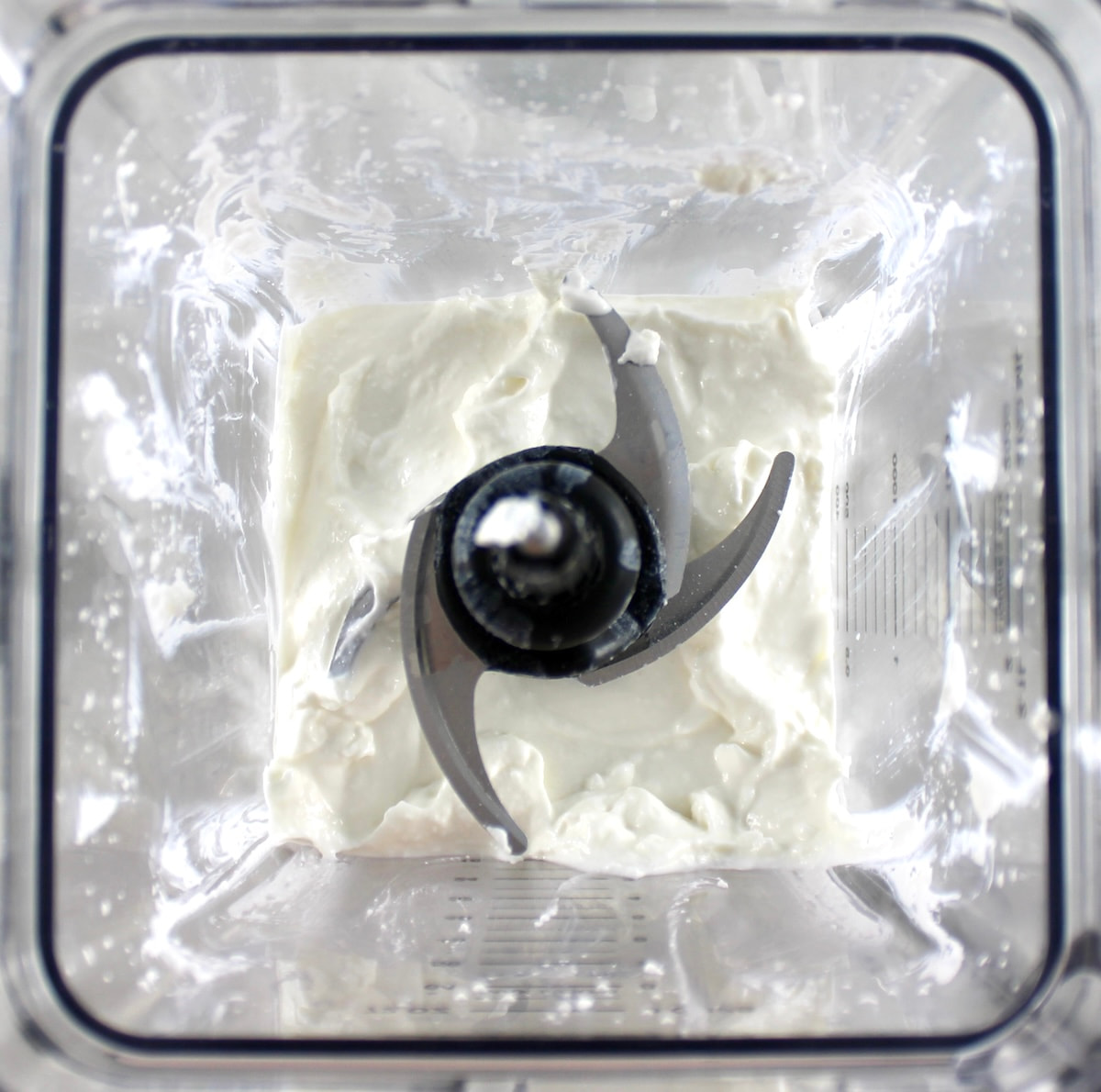 blended cottage cheese in blender