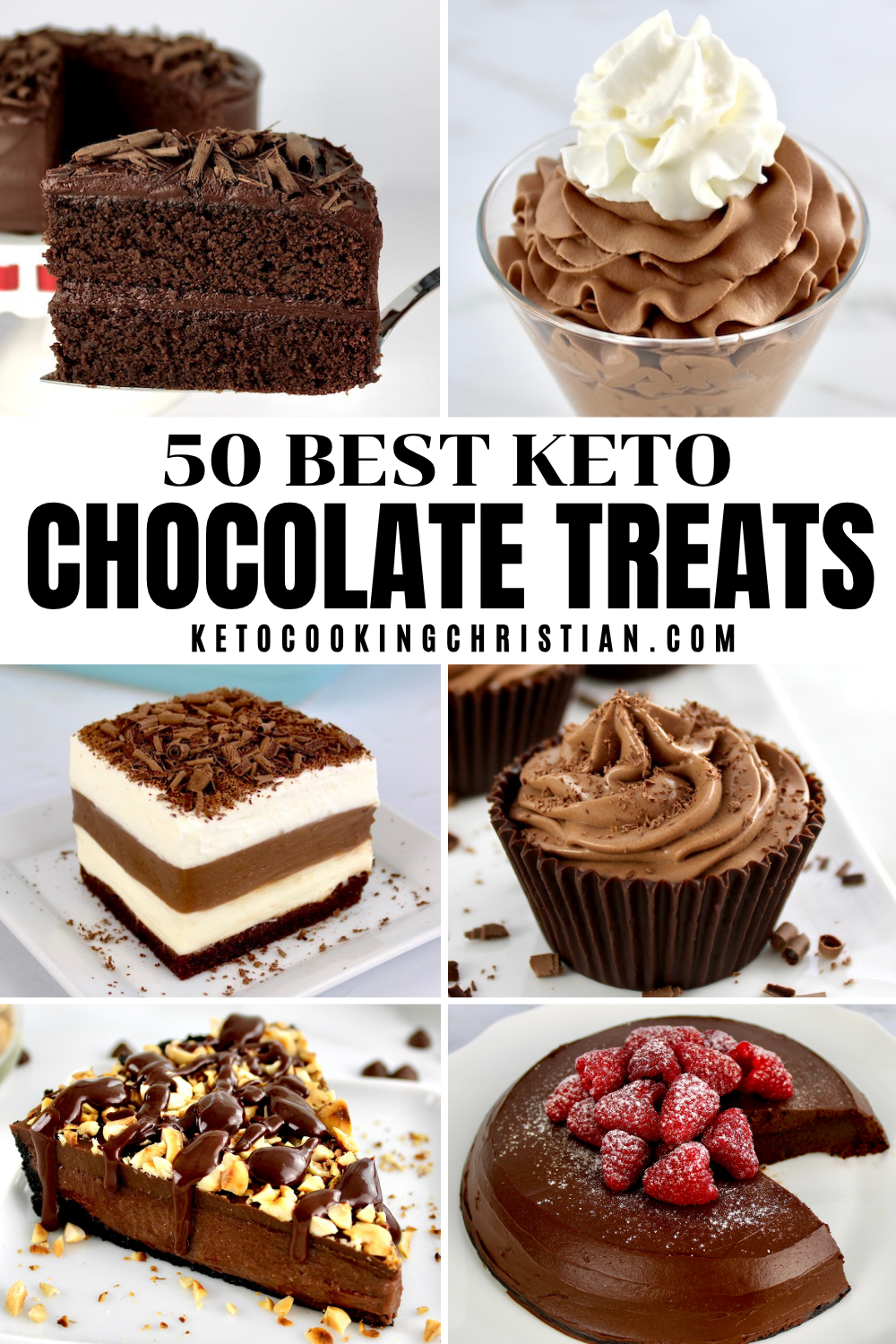 50 Best Keto Chocolate Treats pin
