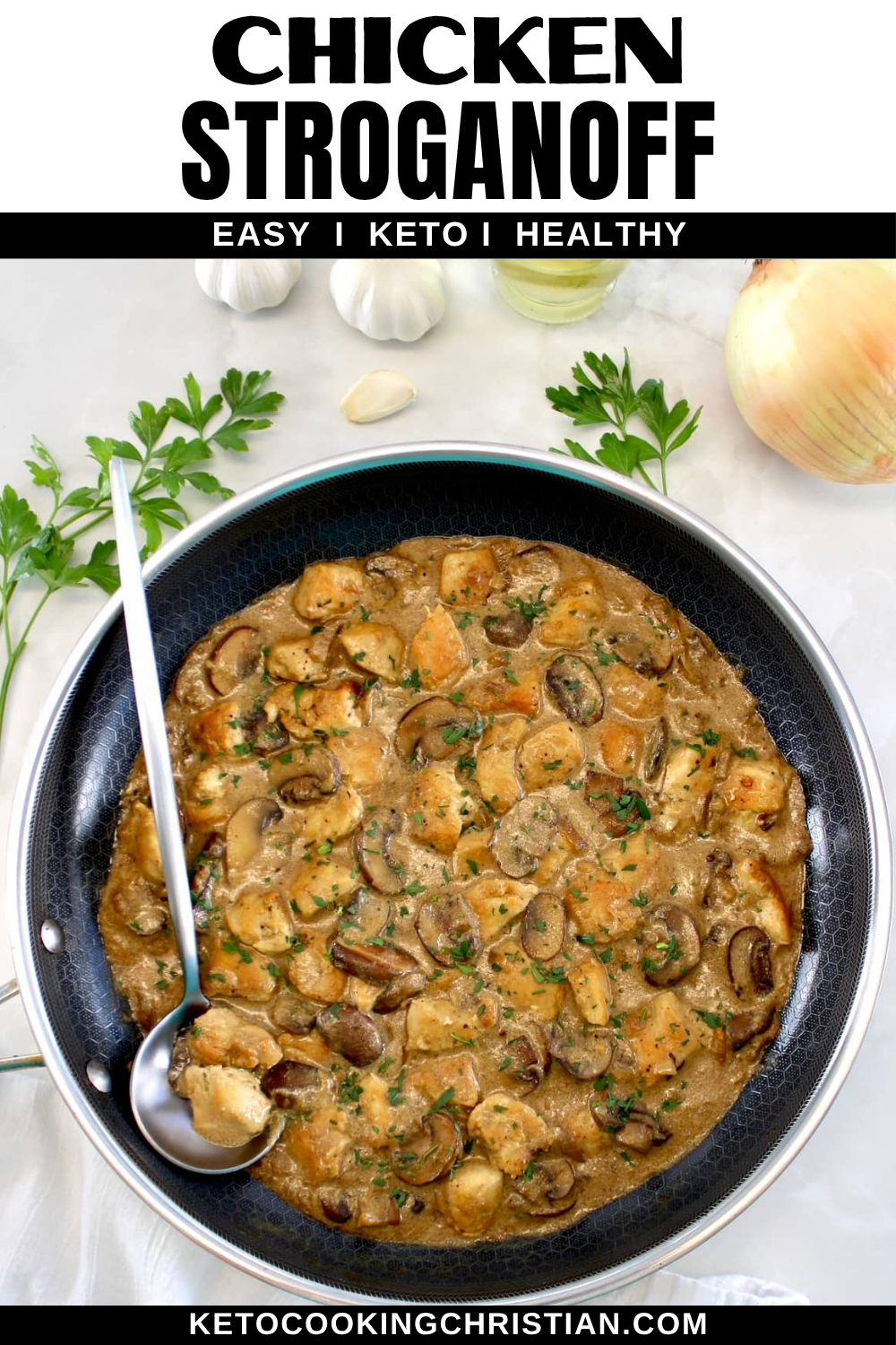 Chicken Stroganoff pin