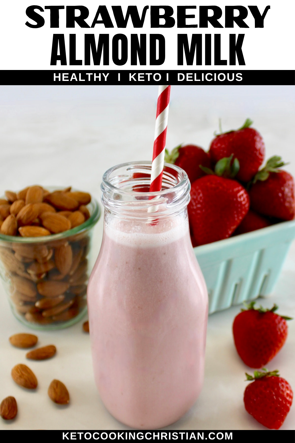 Strawberry Almond Milk pin