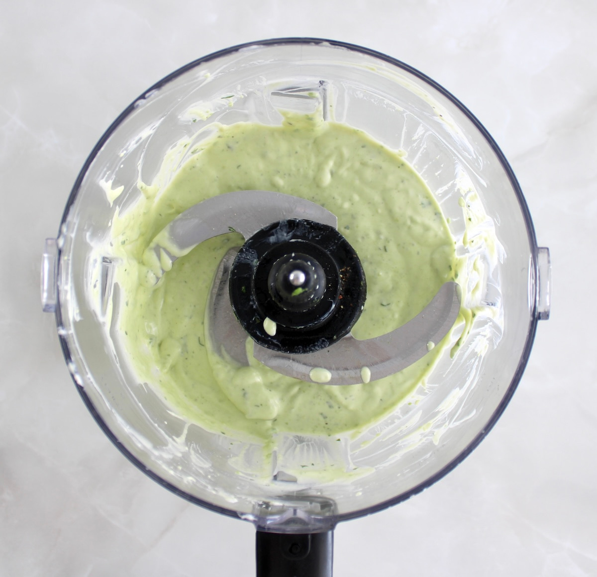 Keto Avocado Ranch Dressing in food processor