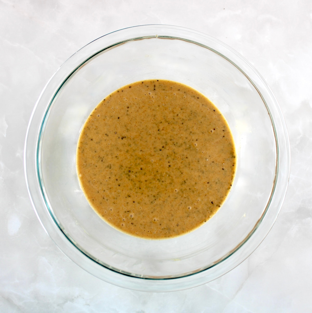 Pumpkin Chia Pudding in glass bowl